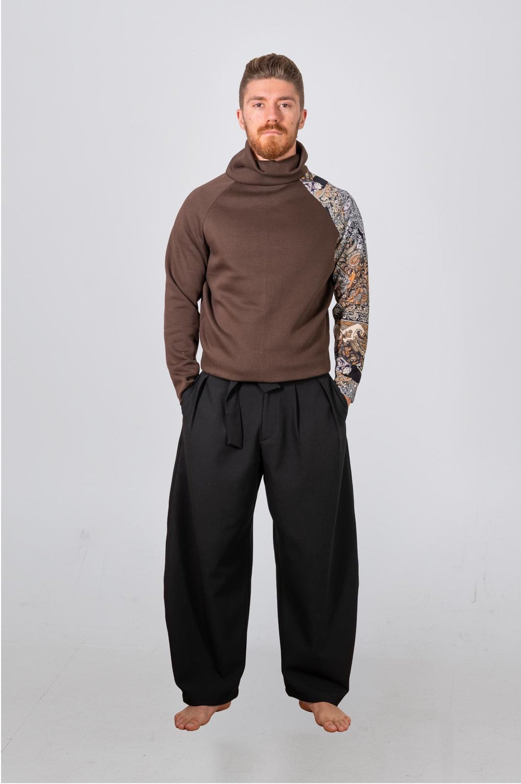 Felpa collo alto Mosaico