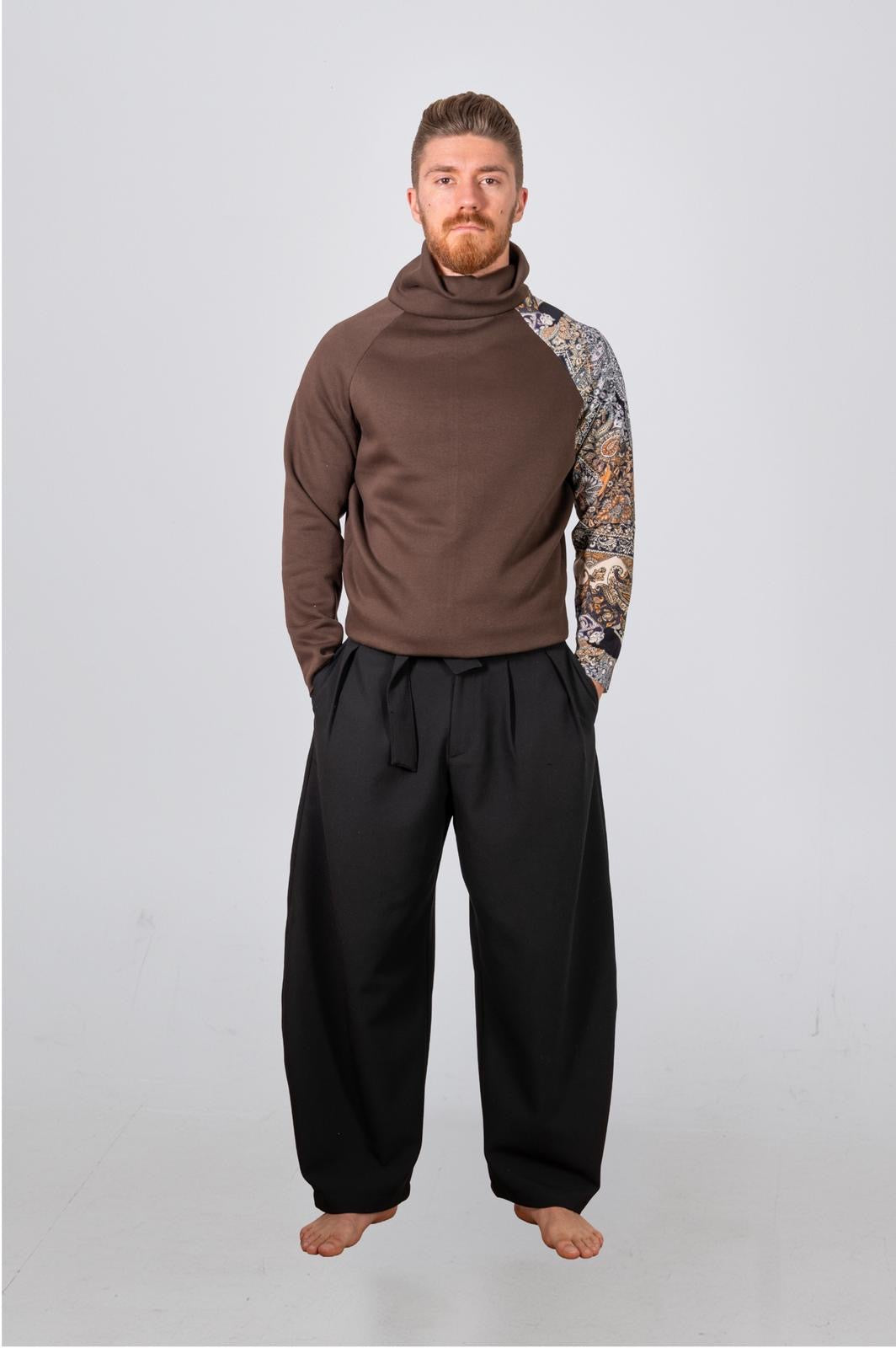 Felpa collo alto Mosaico