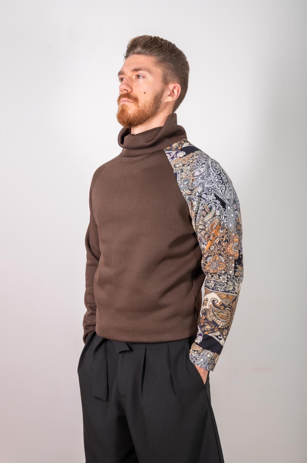 Felpa collo alto Mosaico