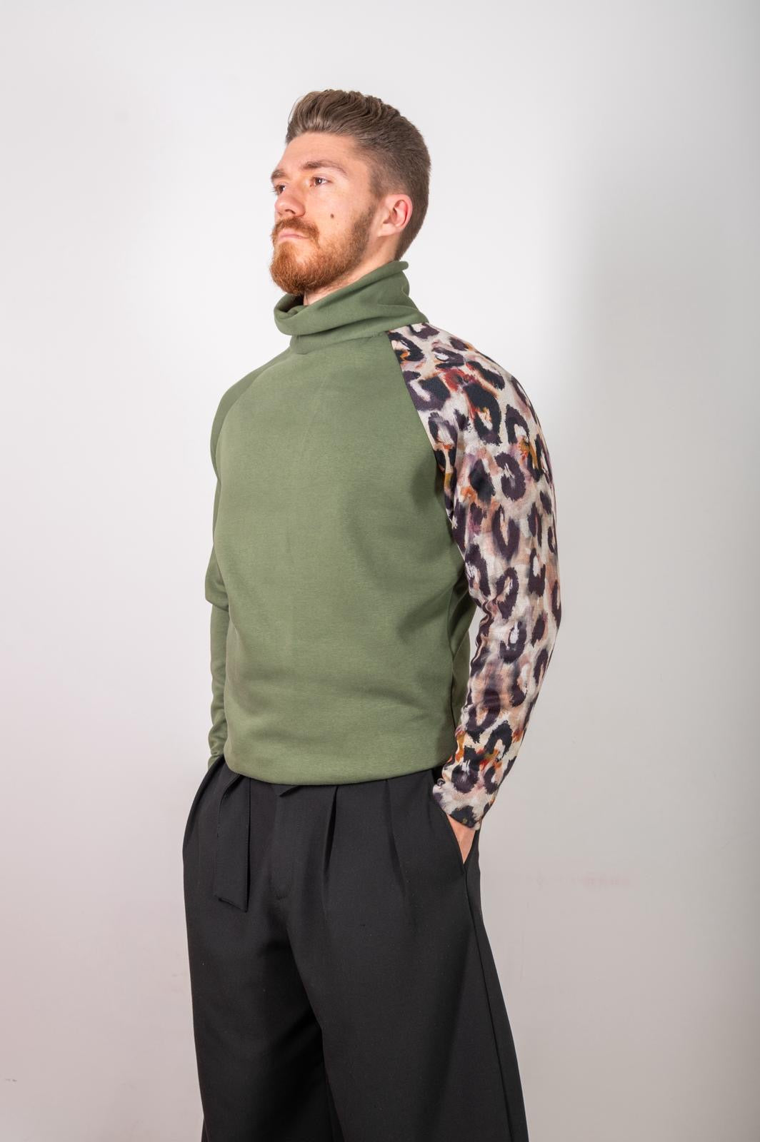 Felpa collo alto Jungle