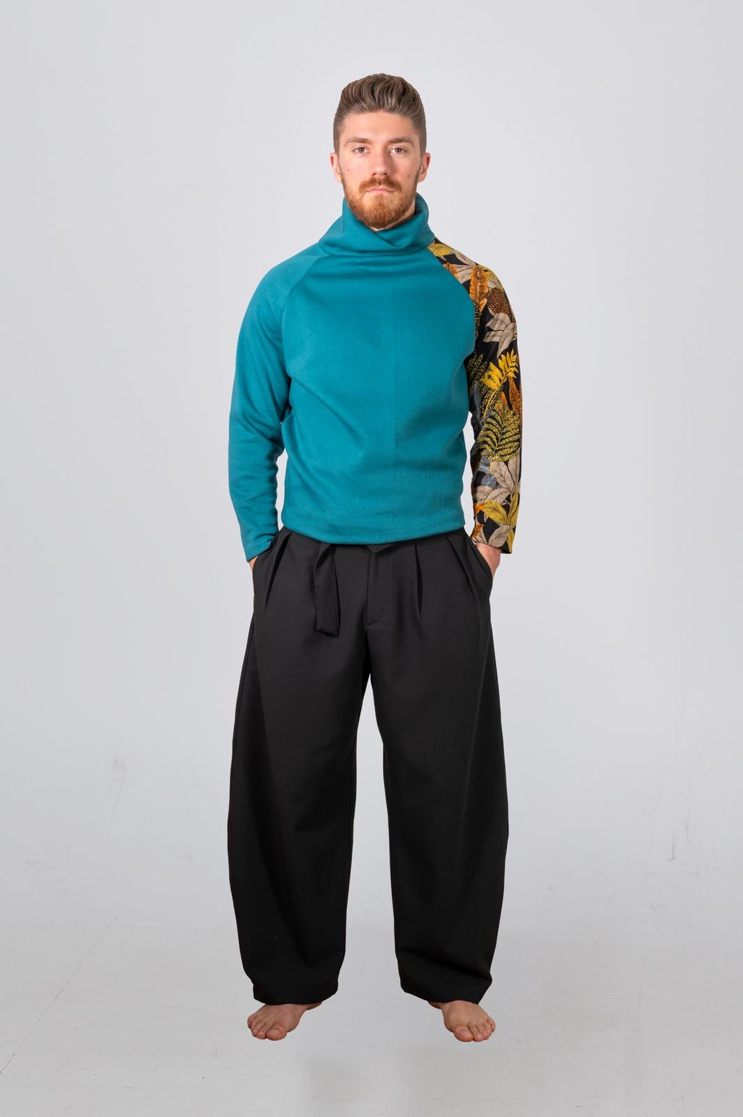 Felpa collo alto Sky