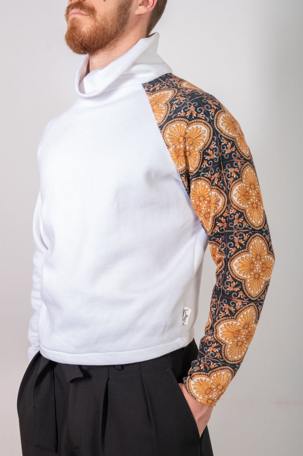 Felpa collo alto Miele