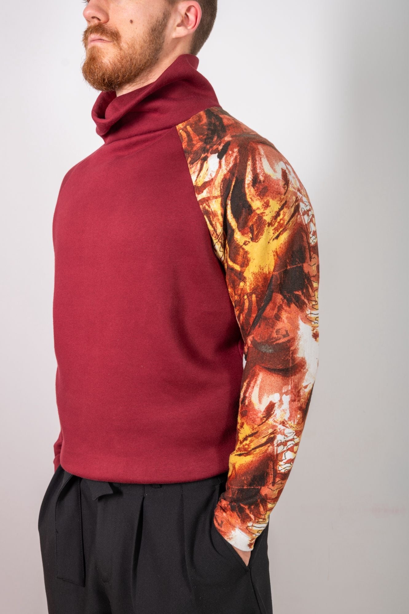 Felpa collo alto Fire