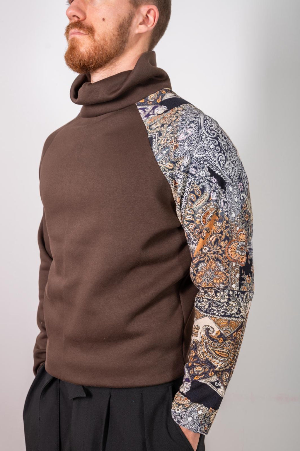 Felpa collo alto Mosaico