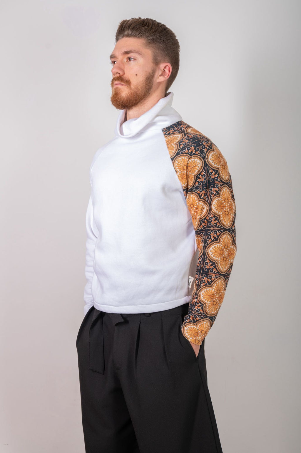 Felpa collo alto Miele