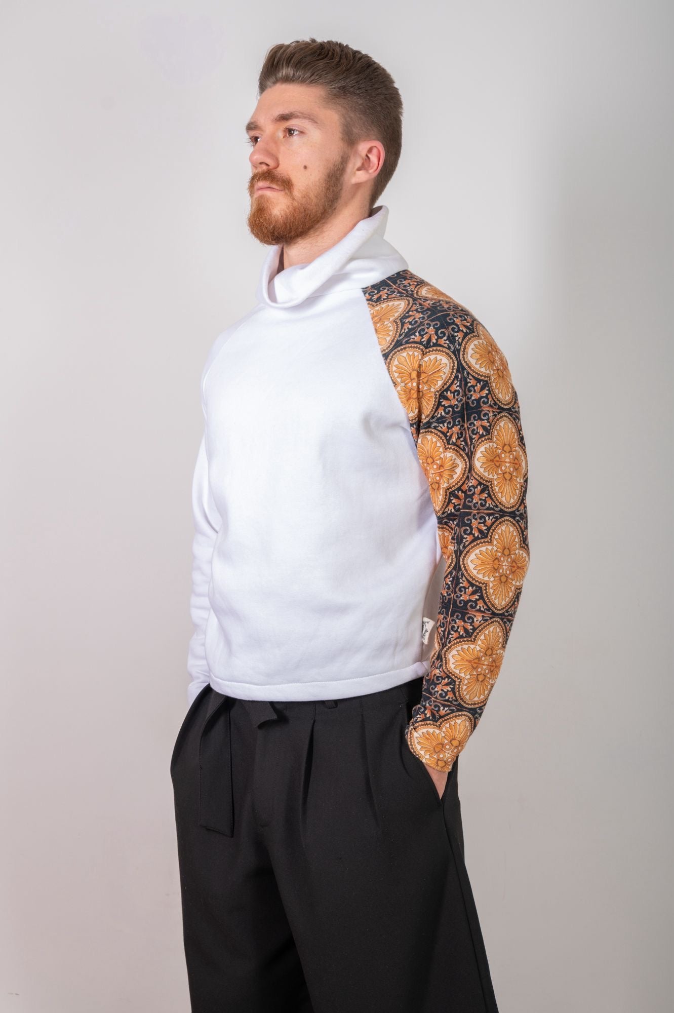 Felpa collo alto Miele