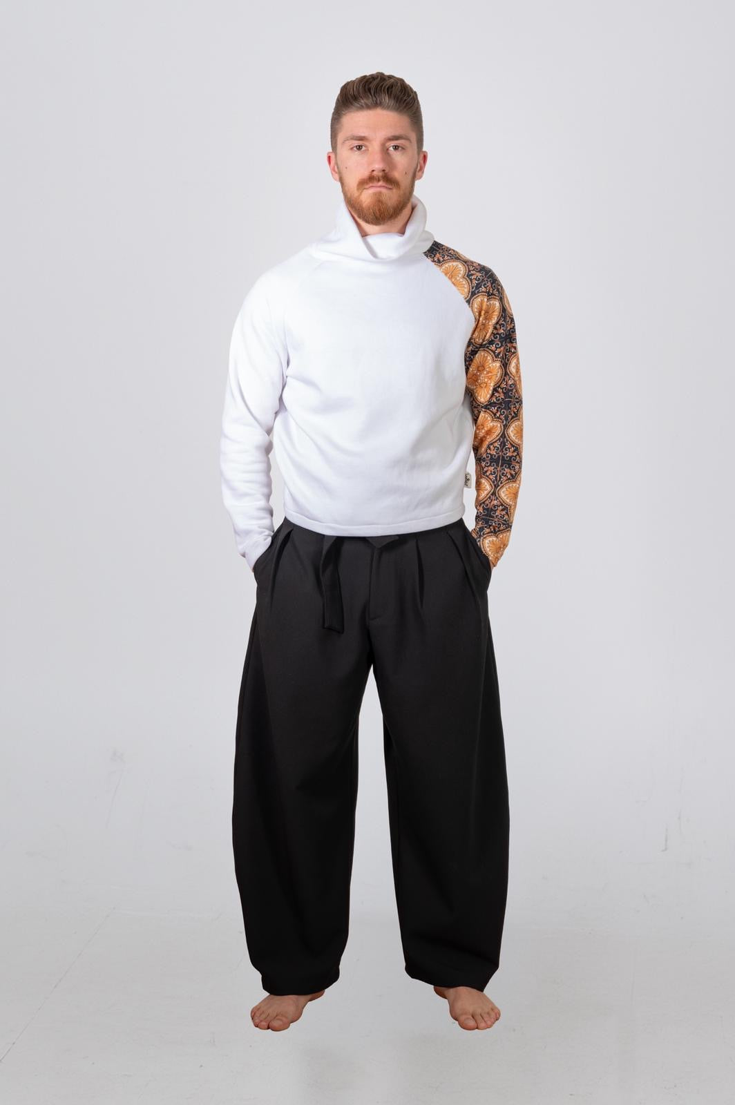 Felpa collo alto Miele