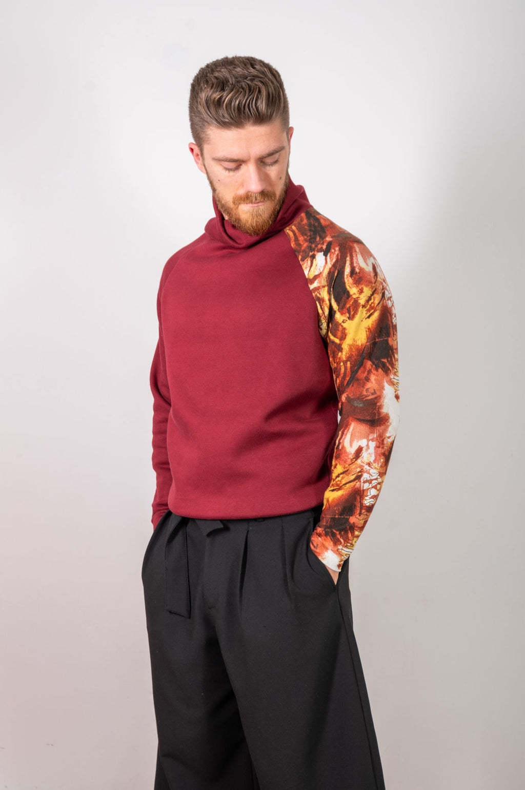 Felpa collo alto Fire