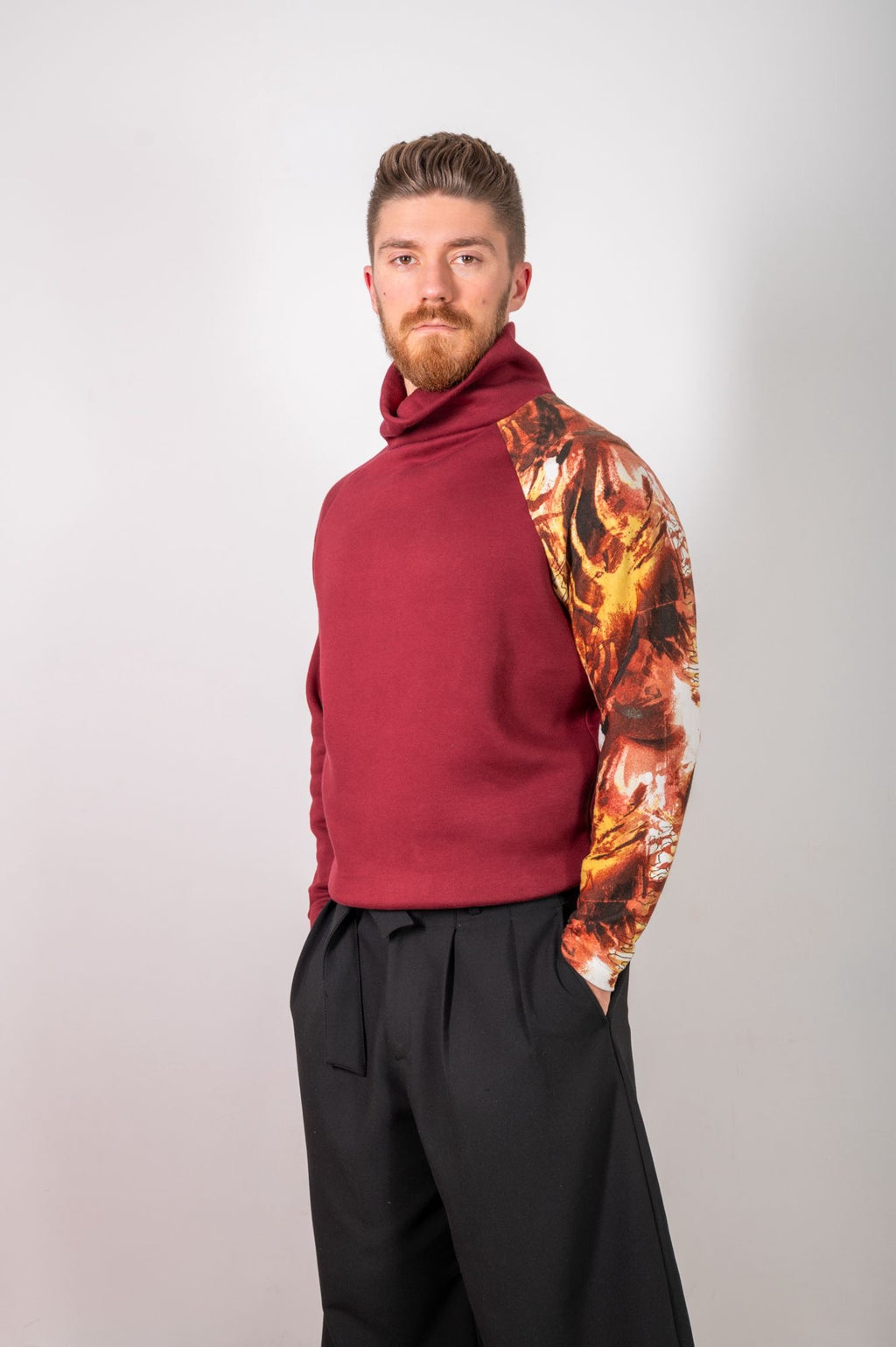 Felpa collo alto Fire