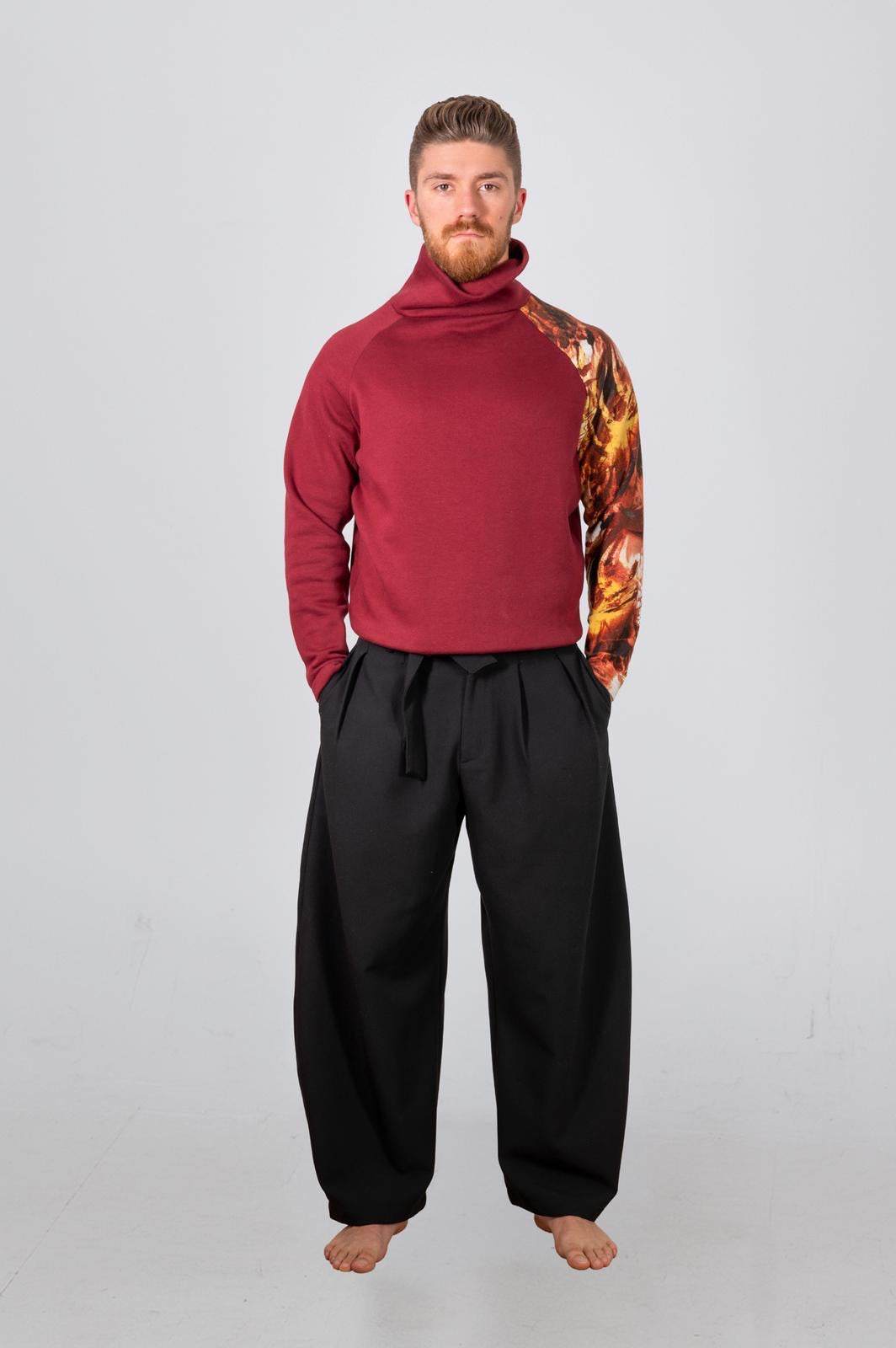 Felpa collo alto Fire