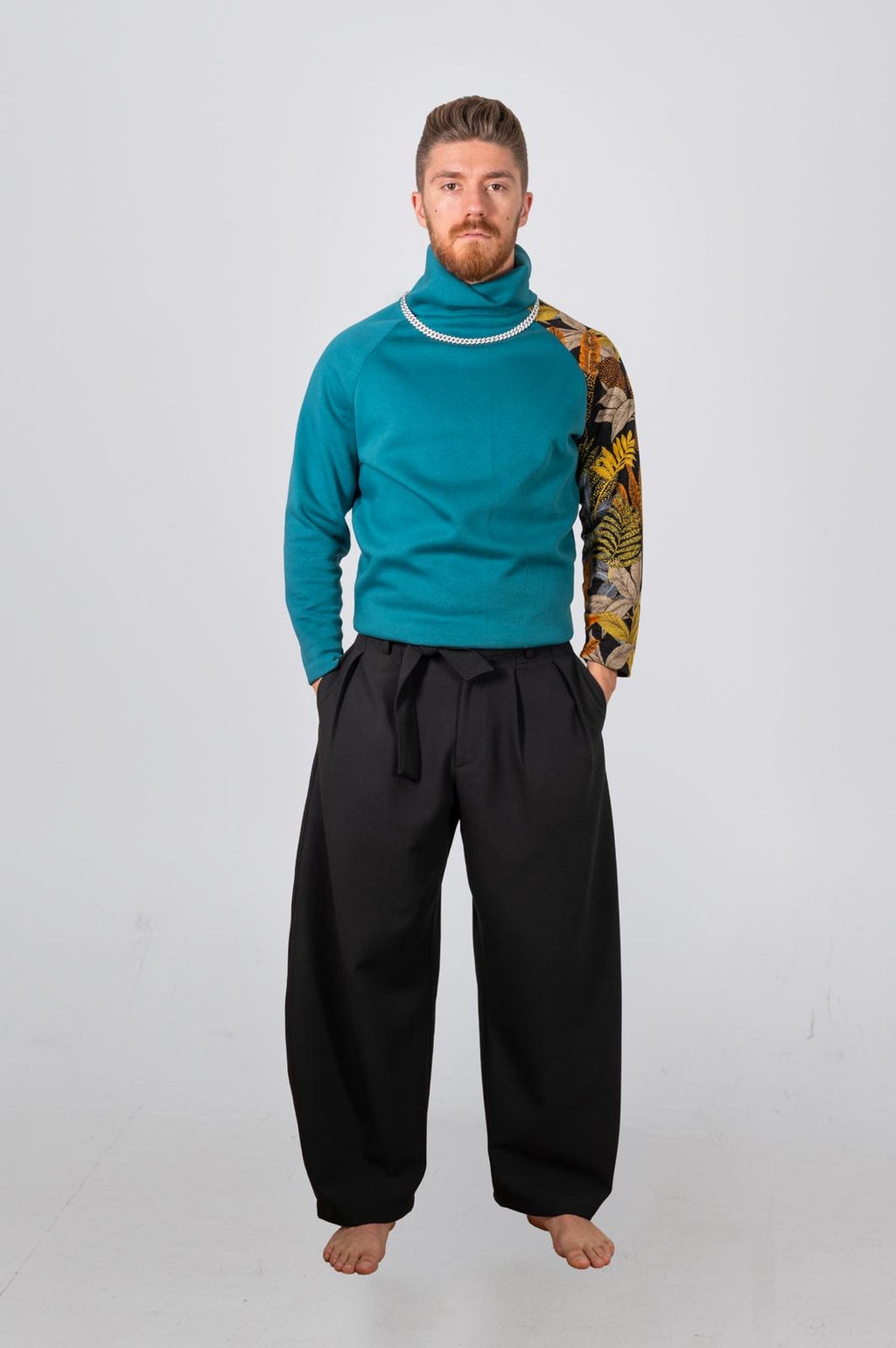 Felpa collo alto Sky