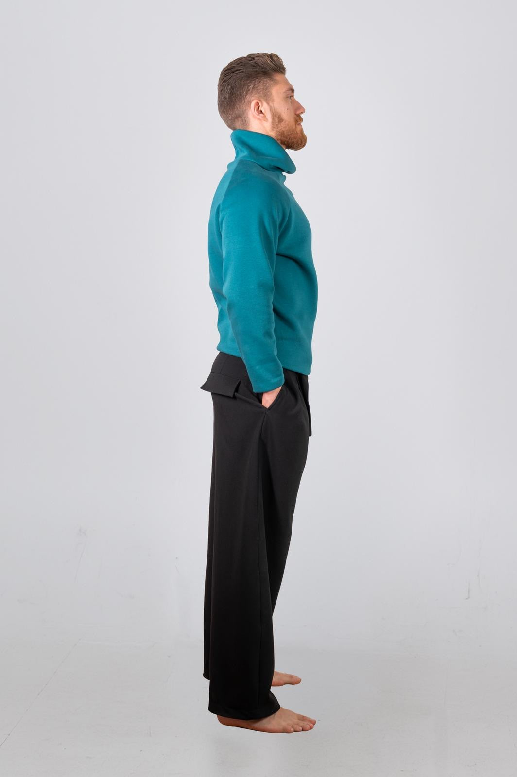 Felpa collo alto Sky